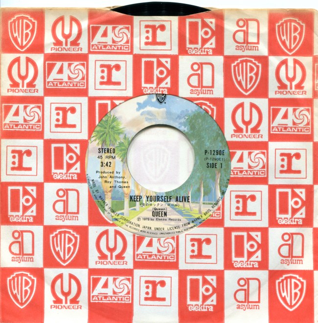 Keep Yourself Alive / Son and Daughter - WARNER P-1290E JAPAN (1973)
