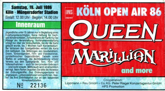 19th July 1986 (Müngersdorfer Stadion, Cologne, Germany)
