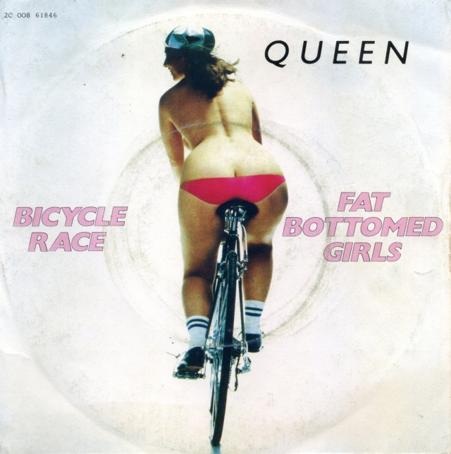 Bicycle Race / Fat Bottomed Girls - EMI 2C 0008-61846 FRANCE (1978) ~ Uncensored sleeve - Front
