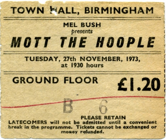Queen concert ticket from the collection