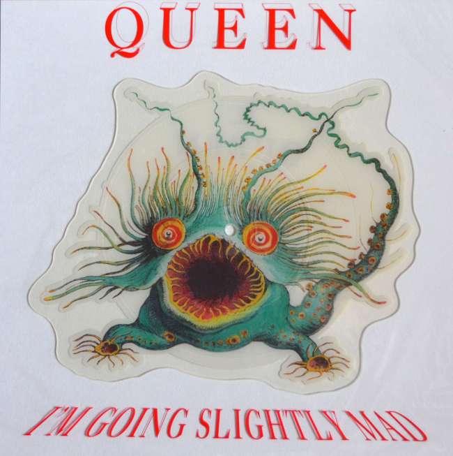 I'm Going Slightly Mad / The Hitman - PARLOPHONE QUEENPD17 UK (1991) ~ Shaped disc