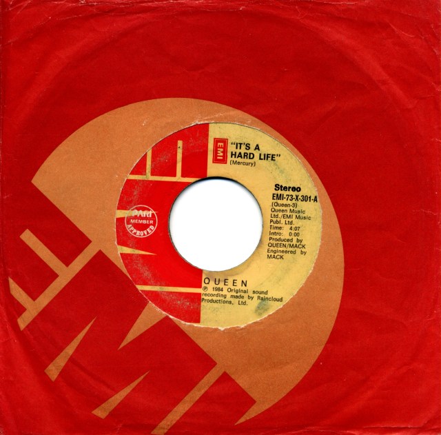 It's A Hard Life / Is this The World We Created…? - EMI EMI-73-X-301 PHILIPPINES (1984) ~ No PS