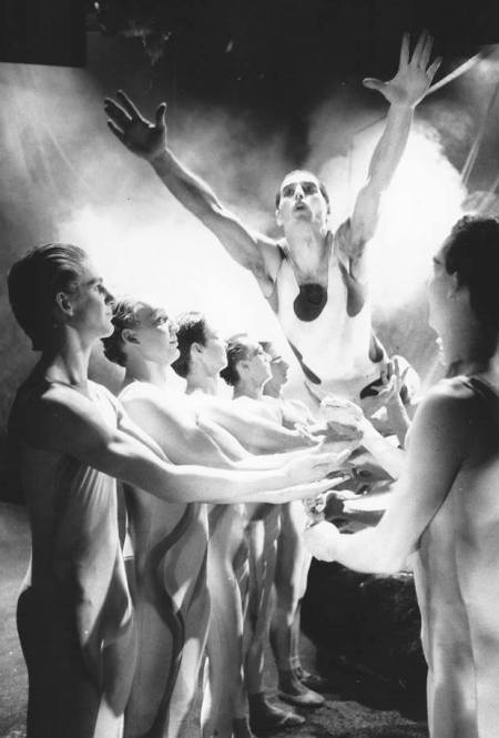 Mercury in the video clip I Want To Break Free (1984)