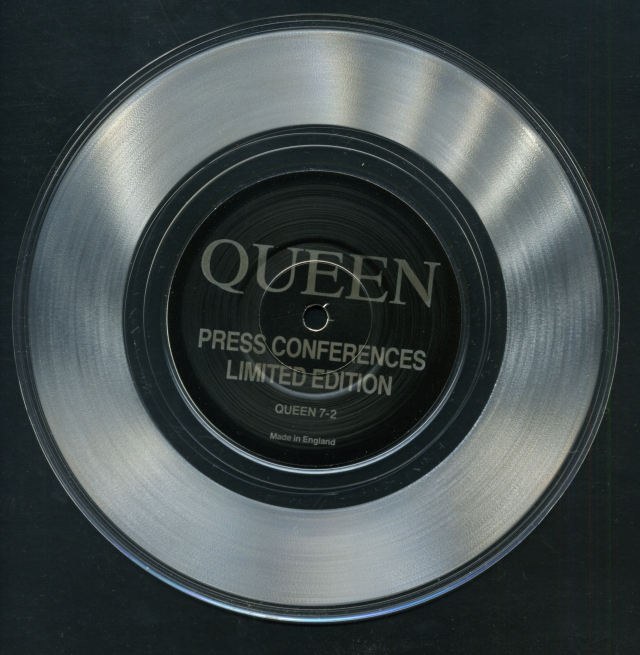 Press Conferences / - - - QUEEN 7-2 UK (-) ~ Bootleg. Clear Vinyl - No PS