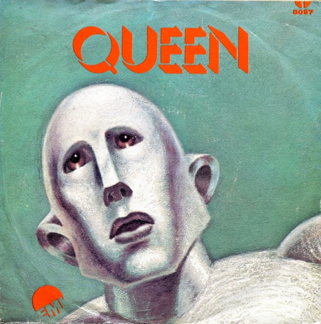 We Are The Champions / We Will Rock You - EMI 8097 MEXICO (1977) ~ Back with titles in Spanish. Front